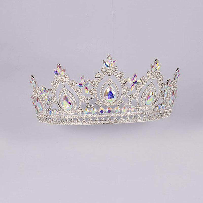 

Пов язка на голову з кольоровим кришталем, корона королеви, сплав, корона принцеси, весільна корона, аксесуари для волосся різнокольоровий