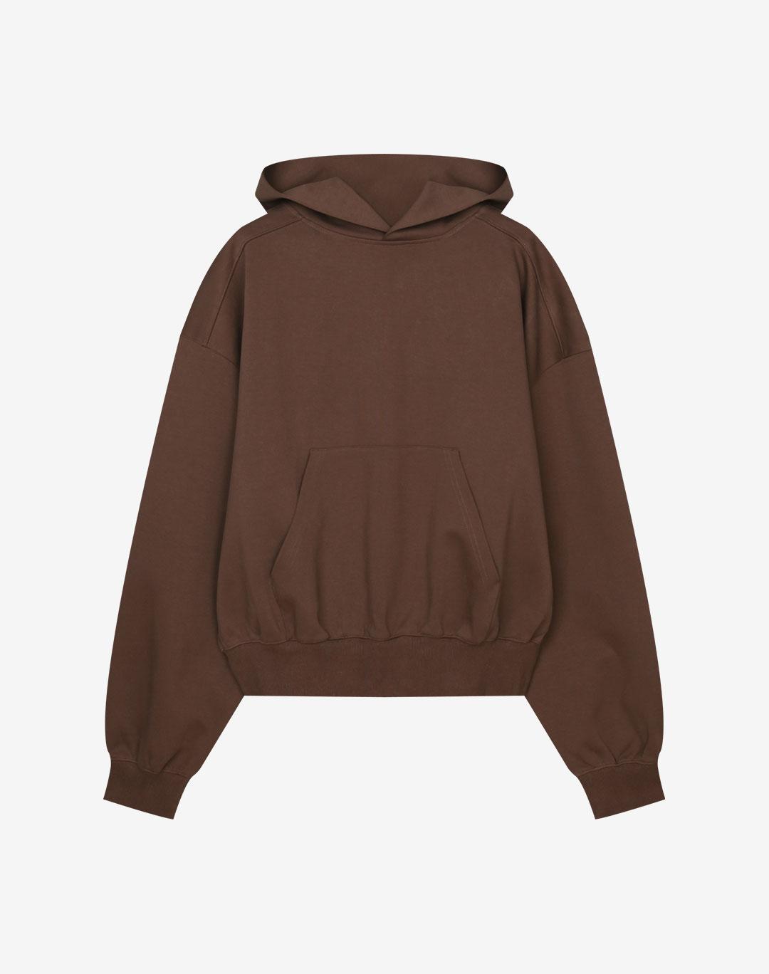 Adrielos Border Sweat Hoodie [Brown] L