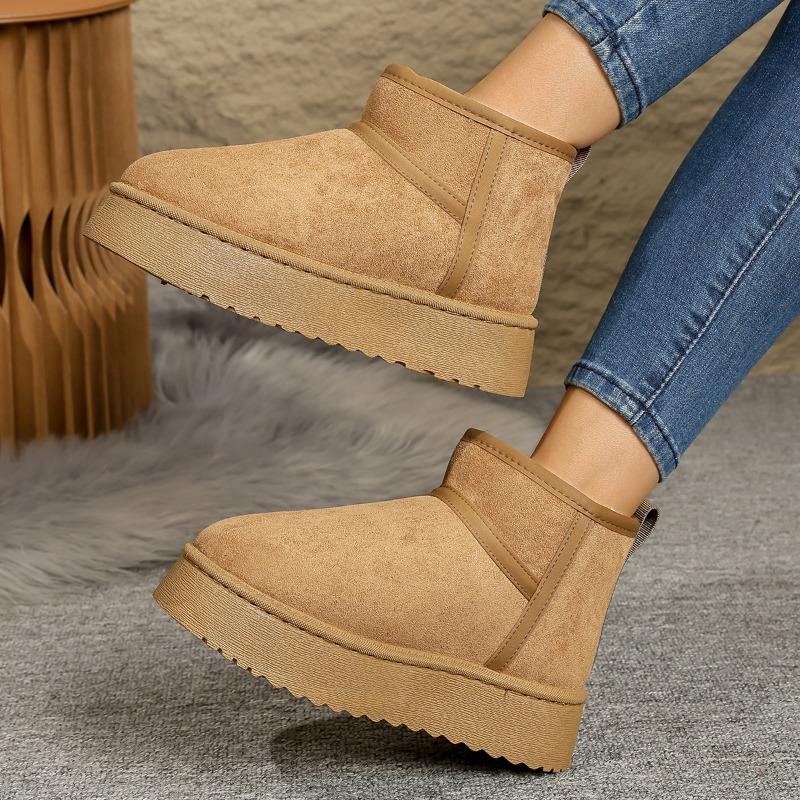 Thick-soled Snow Boots Women's Winter Velvet Thickened Warm Cotton Shoes New Casual Non-slip Cotton Boots Cotton Shoes