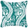 Blue Green Flower Leaf Printed Pillowcase Stripe Geometric Sofa Cushion Cover Home Decor Throw