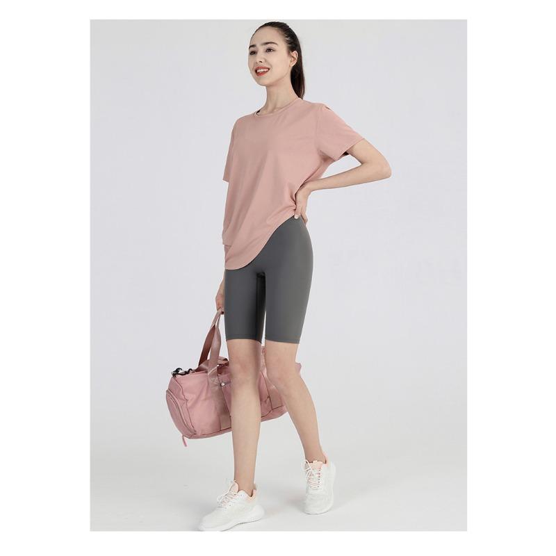 Women's Sports Short Sleeve Loose Blouse Yoga Top