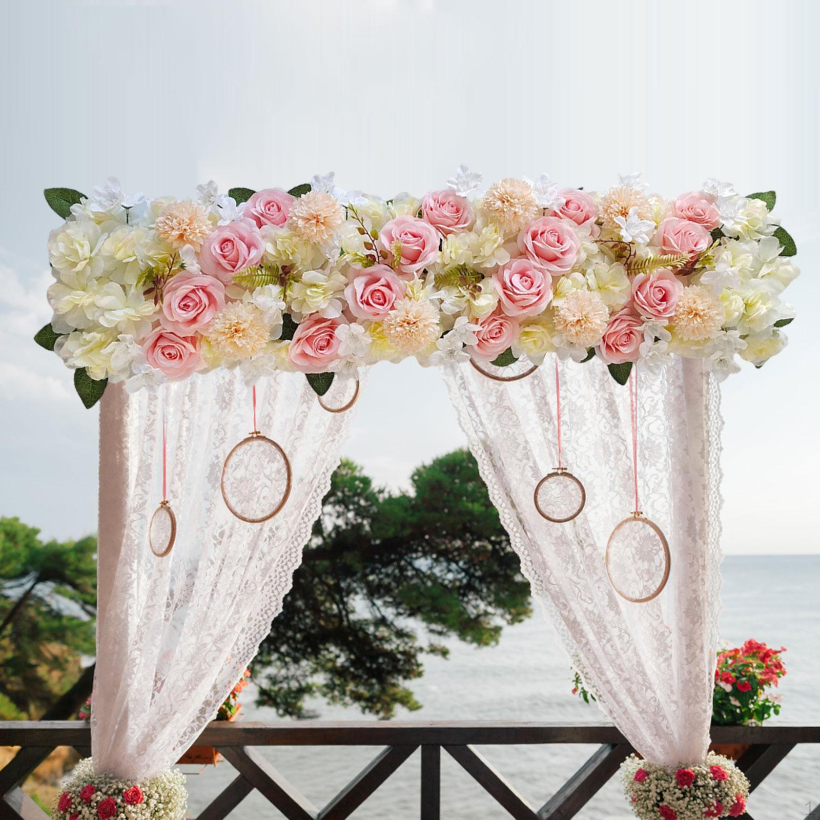

Arch Flower Panel Background Table Setting Decorations DIY Realistic Floral Arrangement рожевий