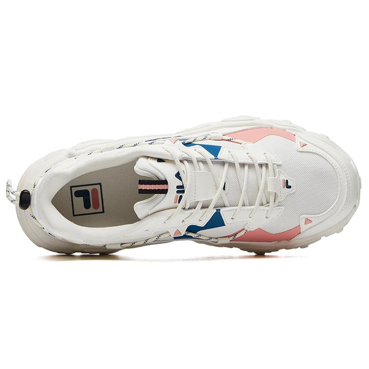 FILA Fluid Low Tops Sports Shoe White Blue Women's F12W114111FWM