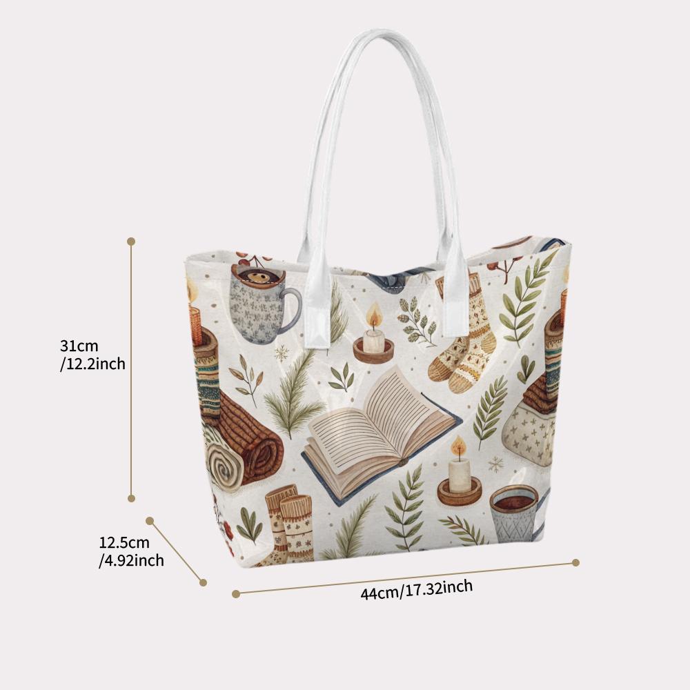 Cozy Autumn Themed Print Women's Casual Fashion Daily Commute Tote Bag