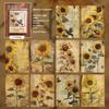 30Pcs/Set Vintage Flower And Bird Postcards Background Paper Diy Postcards Souvenir Postcards