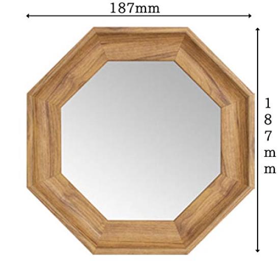 Paradeck Prologue Octagonal Stand Wall Small W187 X H187 X W182 X H182 X & Mirror, (PGA), Natural. Size (PGA) Approx. D32mm. (PGC) Approx. D29mm.