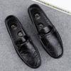 2025 Sommer Penny Loafer Herren Freizeitschuhe Atmungsaktive Herren Mokassins Leder Slipper Flats Leichtgewichtige Herren Fahrschuhe
