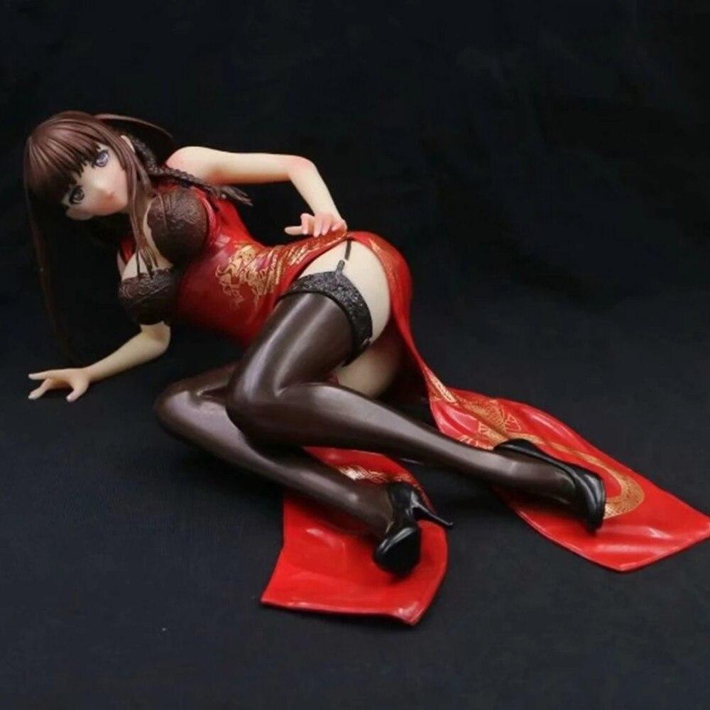 Anime Frog Tony  Girls Cheongsam Soft Breast Sexy Girl Figures Toys 1 \\7 Scale Action Figure Toy