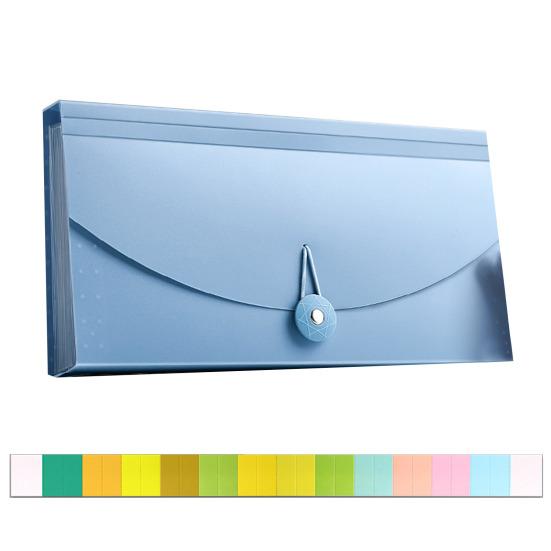 Quittungsorganizer Wasserdicht Kassenbeleg Halter Erweiterbare Aktenmappe Knopfdesign Große Kapazität Geschäftsgutscheine Aufbewahrungstasche