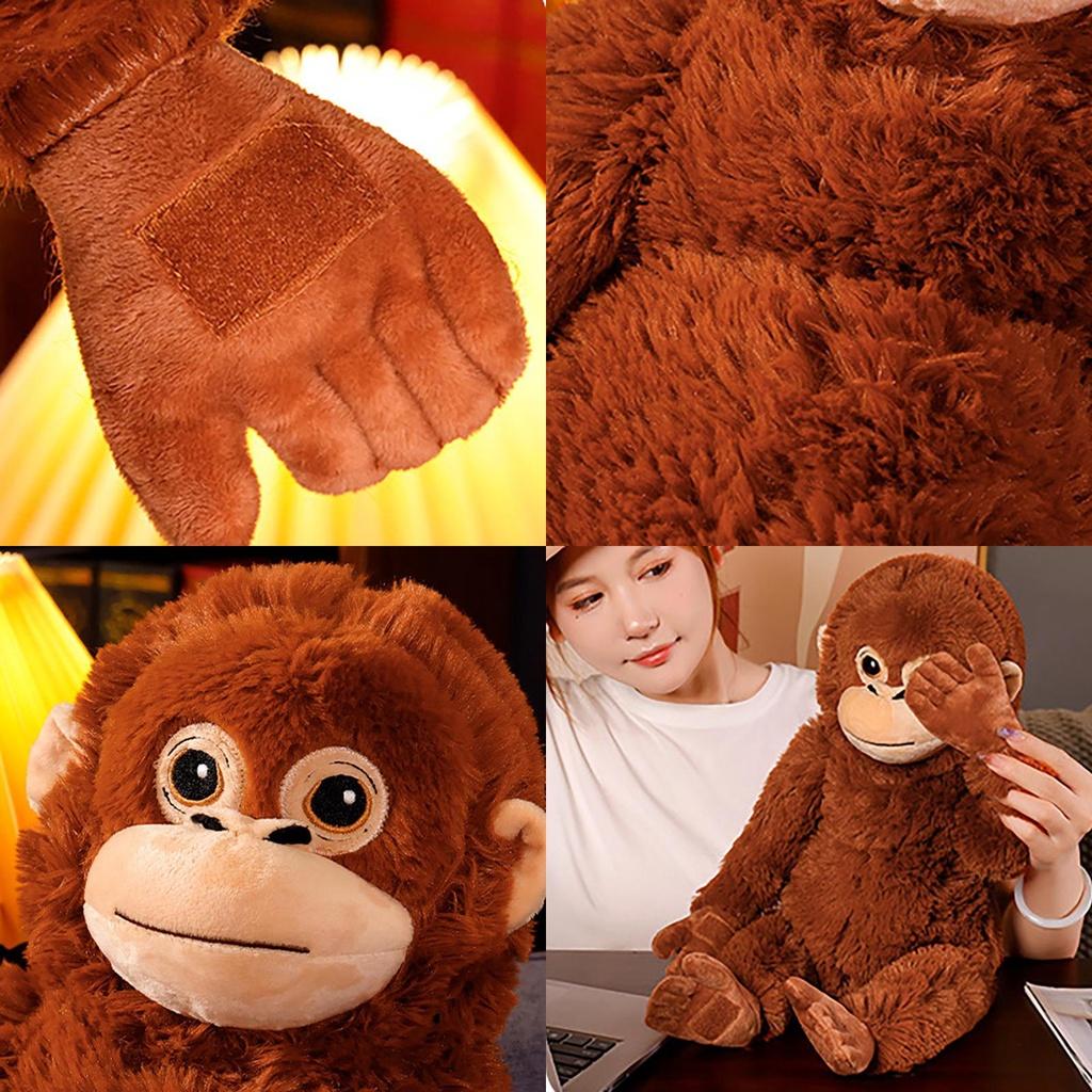 Large Plush Gorilla Toy With Long Arms Realistic Monkey Stuffed Animal 66cm Tall