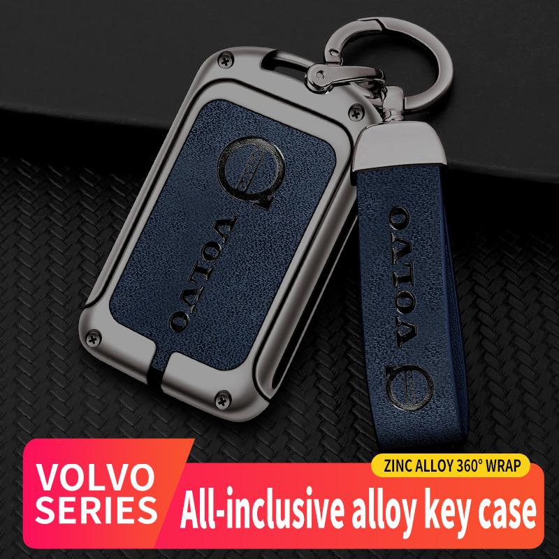 AAKY1 For Volvo XC40 XC60 XC70 XC90 V40 V60 V70 V90 S40 S60 S80 S90 C70 Car TPU Zinc Alloy Key Case Bag Car Key Chain Metal Key Shell
