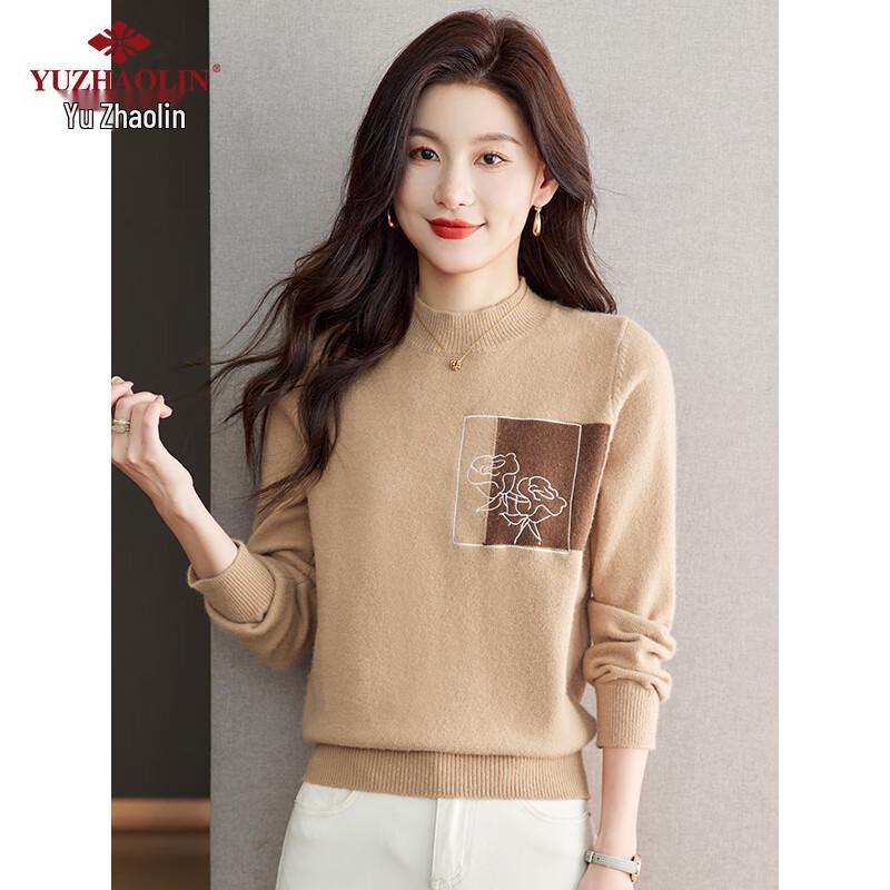 Yu Zhaolin Women's Casual Long Sleeve Knit Sweater