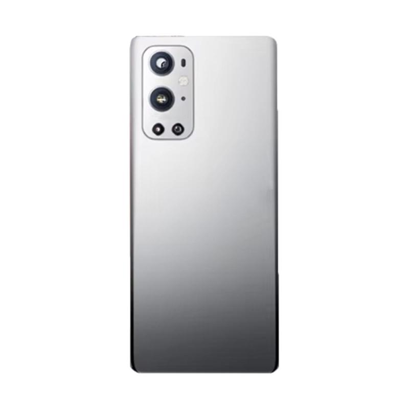 Strong Phone Back Housing Replacement Including Camera Lens Protector Tempered Glass Rear Cover for Smartphone серебряный