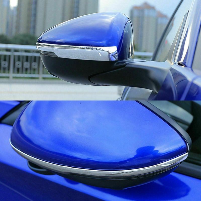 For Honda Accord 2018     Car Rearview Side Door Mirror Pillar Stripe Cover Wing Exterior Trim ABS Chrome