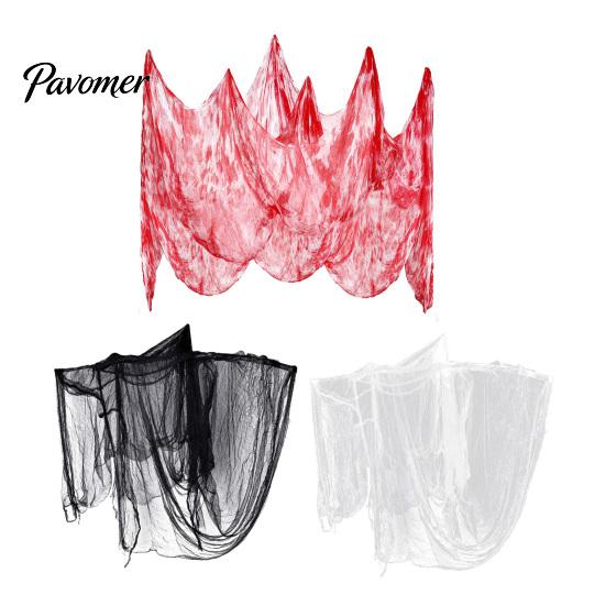 Halloween Atmosphere Accessories Creepy Gauze Decor, Blood Scary Hanging Cloth, Spooky Fabric for Events Drape Net Haunted House Bar Party Scene