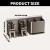  Saving Aluminum Toothbrush Rack Bathroom Toothbrush Storage Toothbrush Organizes Simple Installation for Bathroom