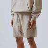 Fear of God Essentials Brown Letter Embroidery Drawstring American Heavyweight Sports Shorts Unisex Shorts FOG-FW19-1