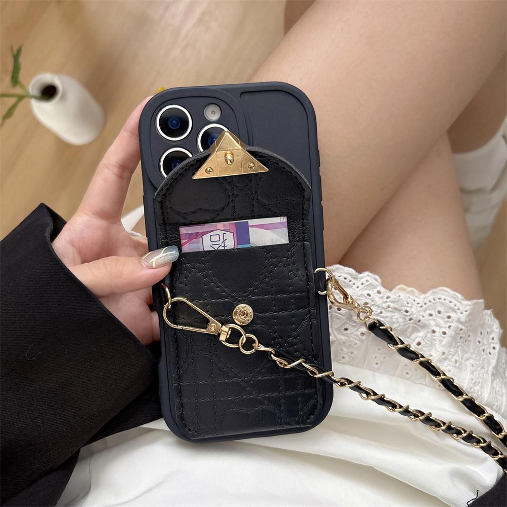 Crossbody Wallet Card Holder Phone Case for IPhone 17 Air 14 13 12 11 Pro Max 16 15 Plus XS XR X 7 8 Leather Protective Cover