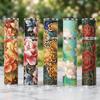 Reusable Floral Leather Spray Bottle Refillable Cosmetic Container Empty Atomizer Outgoing