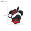 Cute cartoon personality creative Christmas Mickey head brooch candy cake modeling Christmas tree Mickey Mouse badge
