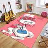 Vintage Farm Rabbit Easter Egg Basket Pattern Carpet Pastoral Festival Decor Non-Slip Soft Mat for Living Room Bedroom