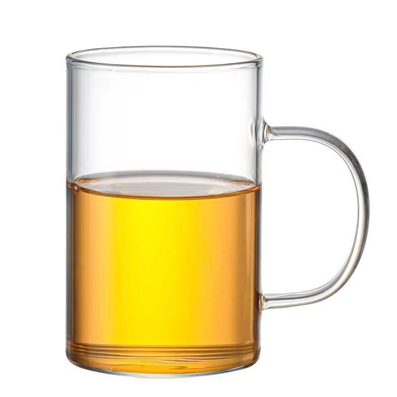Transparent Glass Cup With Handle Water Tea Milk Coffee Mug Durable Beer Wine Juice Drinks Cup Glass Drinkware