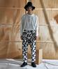 Is Baggy Pants Flower Print_White