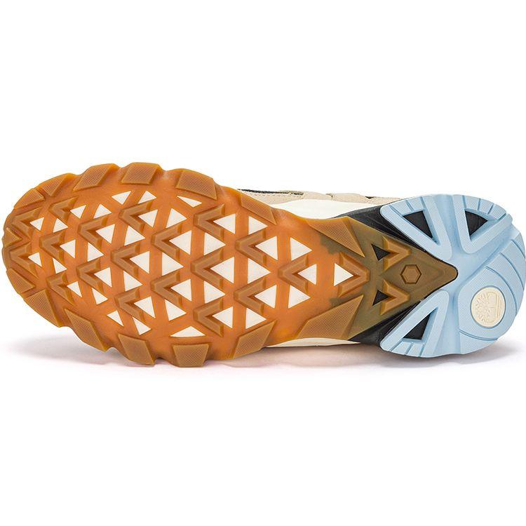 Timberland GreenStride Motion 6 Low Hiking Shoe Light Tan Black Light Blue Women A5STVM