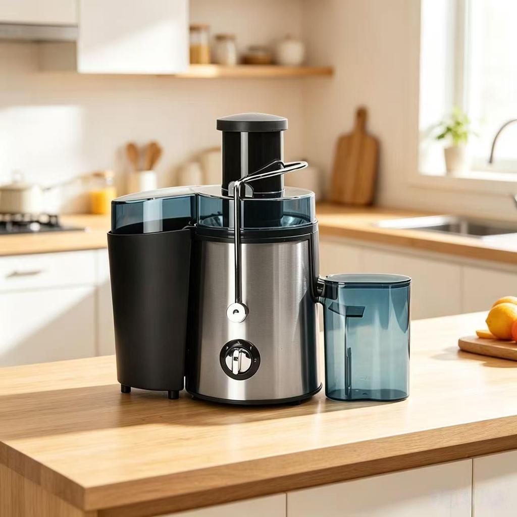 Large Caliber Household Juicer with Pulp Separator - Automatic Fresh Fruit & Vegetable Juice Machine