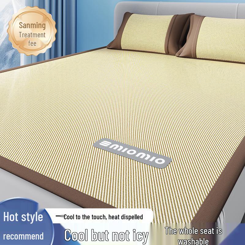 Kylmatta i is-siden - Mjuk, Snabbt kylande, Vikbar, Maskintvättbar för enkelsäng och dubbelsäng, Idealisk för sommarkomfort