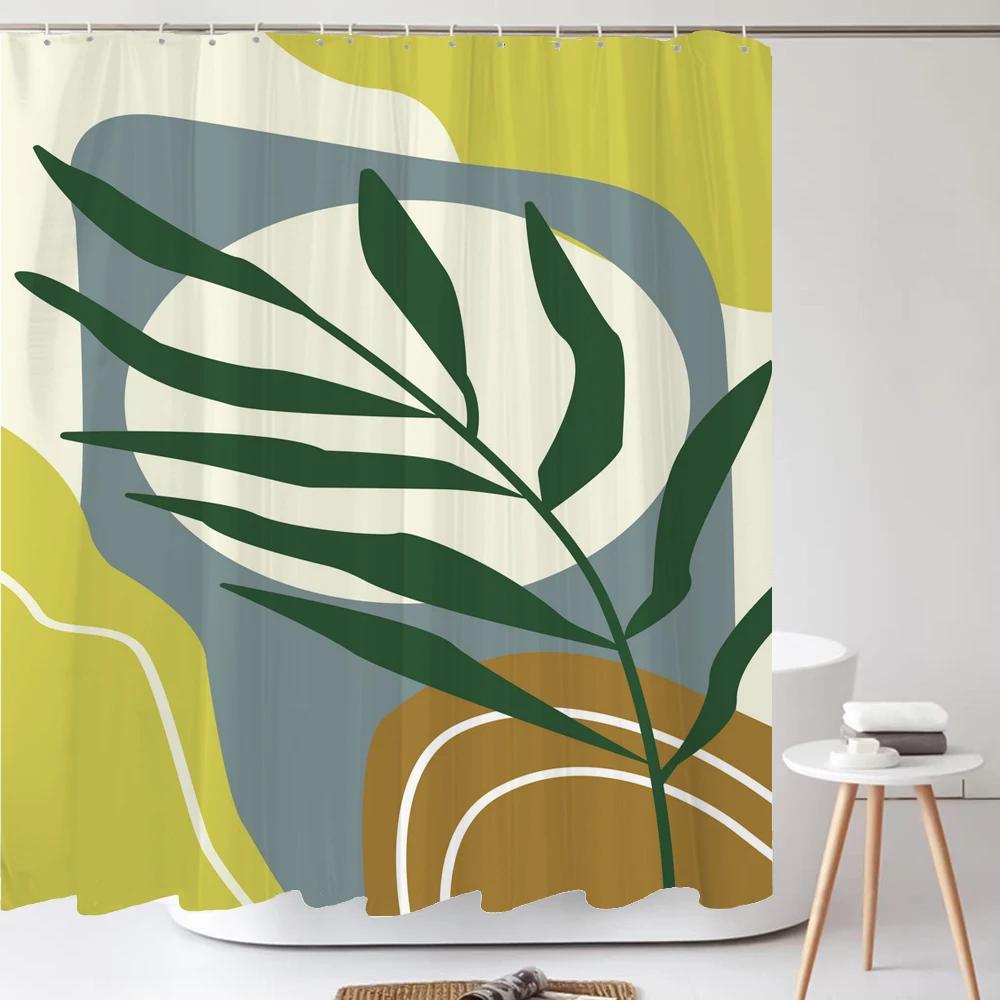 Minimalist Style Shower Curtain with Hooks  Sleek Decor for All Bathroom Types, Reinforced Eyelets & Easy To Clean