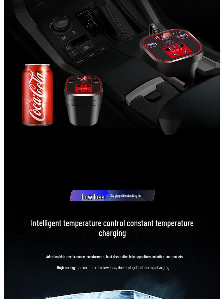 High Power Car & Truck Inverter 24V/12V To 220V Multifunctional Charging Converter