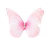 50pcs Gradient Color Organza Fabric Butterfly Appliques 3D Dreamy Simulation Mesh Butterfly Patch 5CM Double-layer