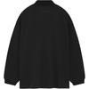 Fear of God Essentials Pique Long-Sleeve Polo Black Men Tops 125BT244320F