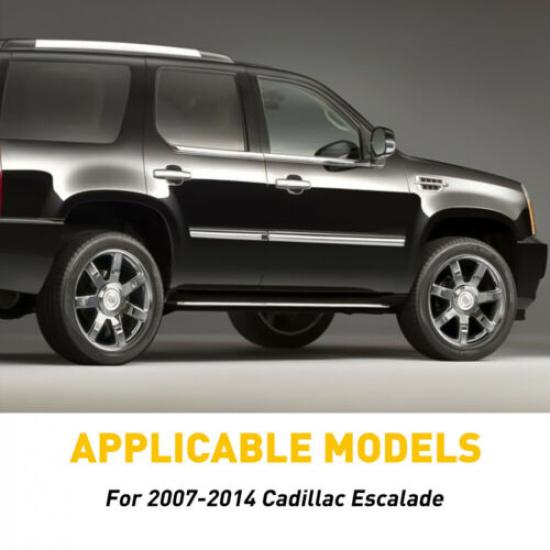 For 2007-2014 Cadillac Escalade/ESV/EXT SUV 4PC Black Pillar Posts Door Trim