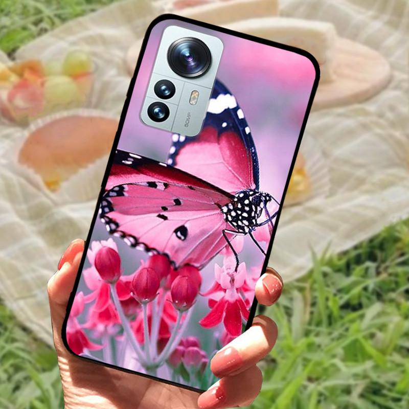 For Xiaomi Mi 12 Case 12X 12S Soft Silicone Cartoon Painted Phone Cover For Xiaomi 12 Pro Case 12S PRO Shockproof Coques Bumper