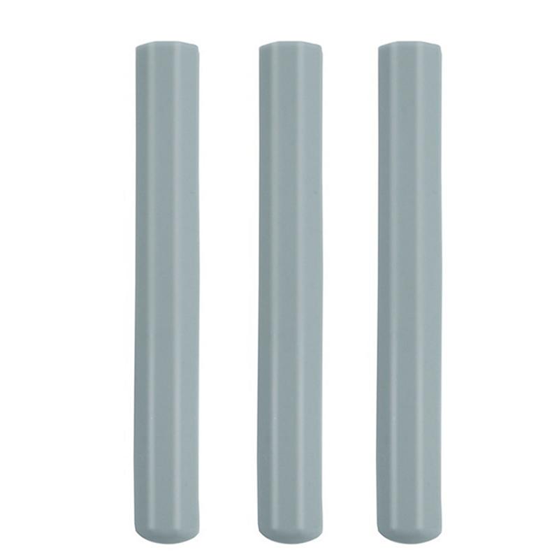 

3Pcs Nail Art Pen Caps Silicone Sealed Matte Nail Brushes Covers Light-Proof Pen Caps Dust Proof Storage синий
