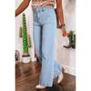 Women High Waisted Straight Wide Leg Denim Jeans Casual Vintage Fashion Pants