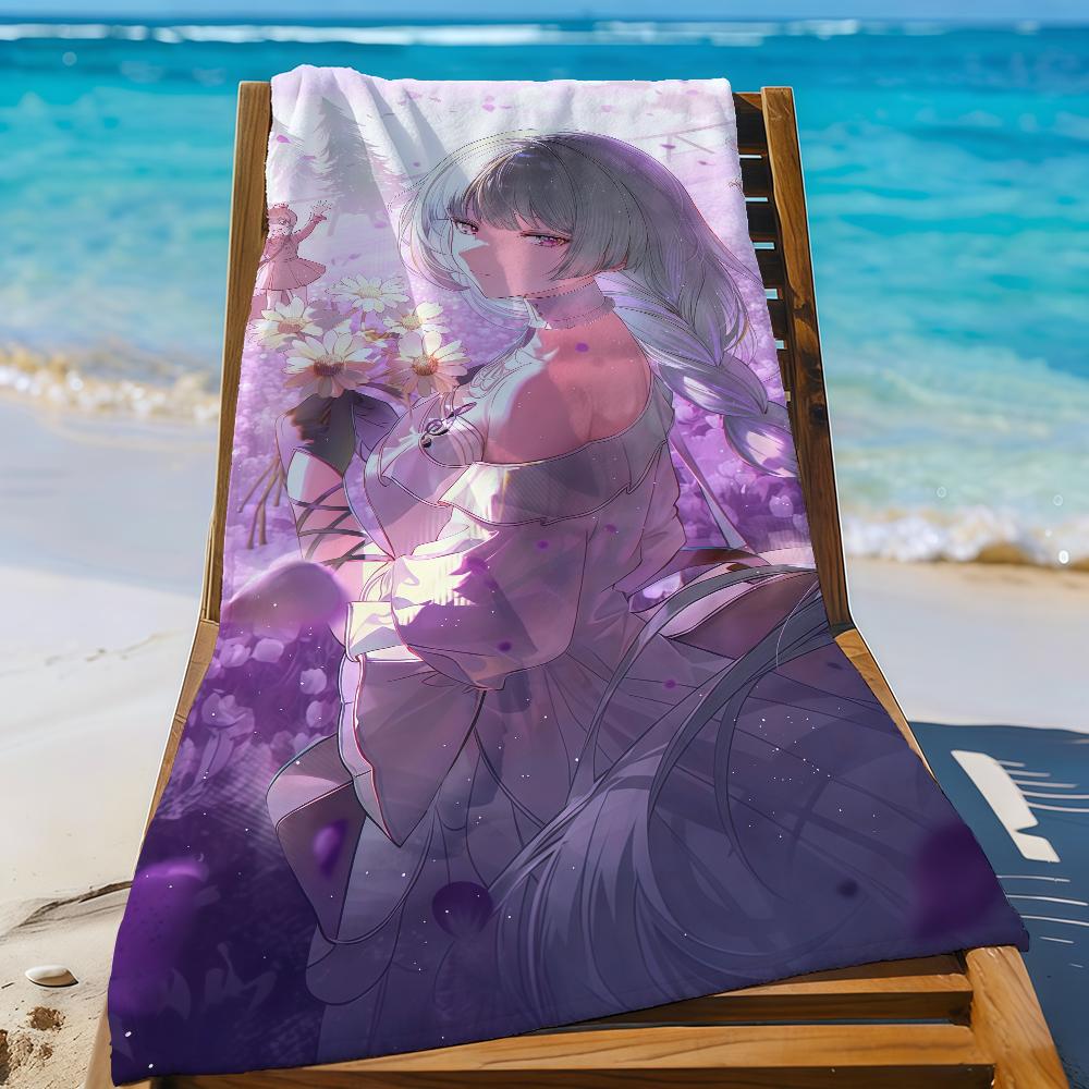 Phrolova Wuthering Waves Game Towel Sports Quick Dry Travel Camping Gear Sandproof Soft Light Large Beach Towel