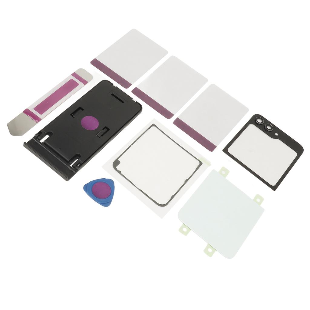 Back Glass Replacement Back Cover Glass Housing Door with Pre Installed Tape Camera Lens Tools for Axy     5     5 5G F731