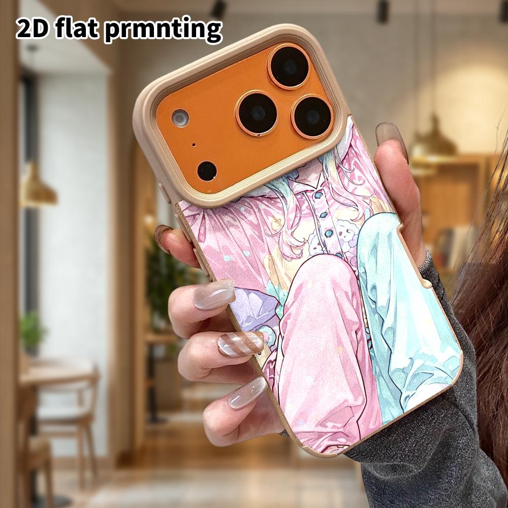 Phone Case: Lambskin 2D Flat Samsung Galaxy A34 A35 M05 M06 S20 S22 S21 FE Plus 5G Protective Case, Pajama Girl, Christmas and Halloween Gift
