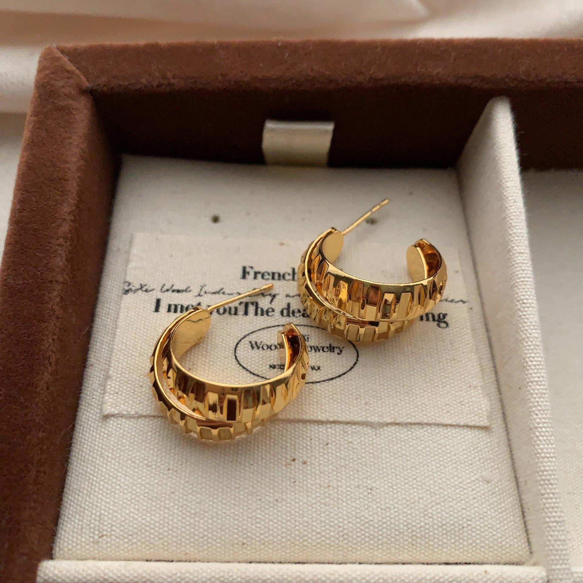 Minimalist Geometric Earrings, Earrings, Light Luxury, Prism, Retro Light Luxury, High-End Sense, Unique Personality, Niche Women S Earrings