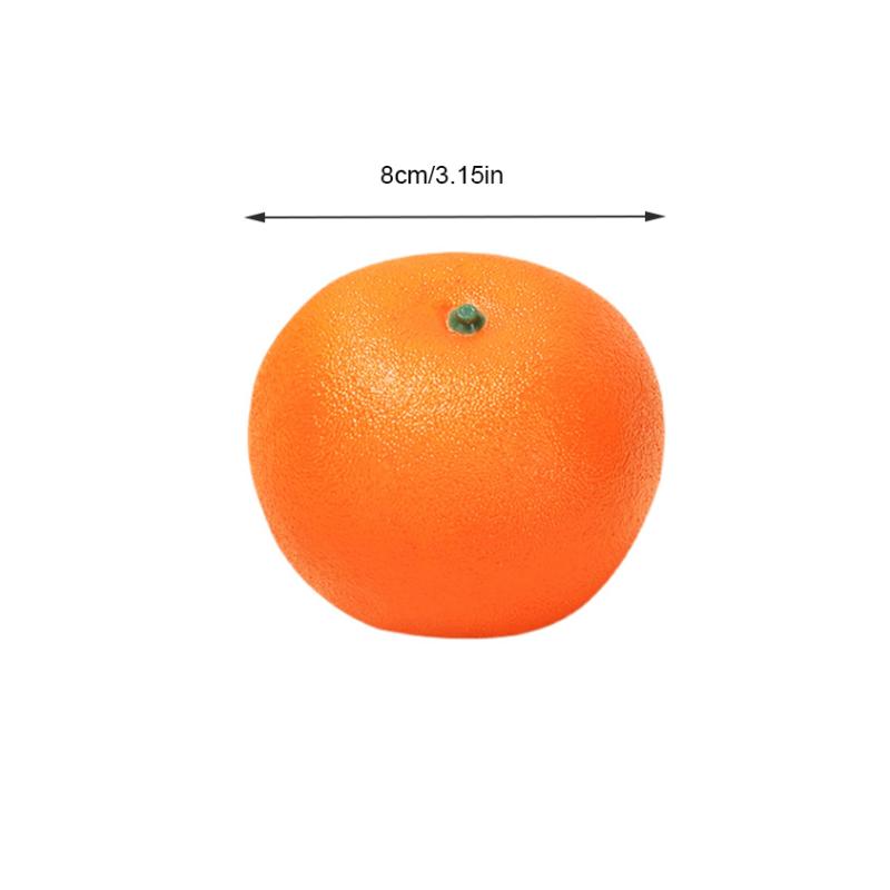 

Realistic Orange Artificial Plastic Fruit Fake Model for Classroom Kindergarten Crafts Photography Home Room Tabletop Display оранжевый