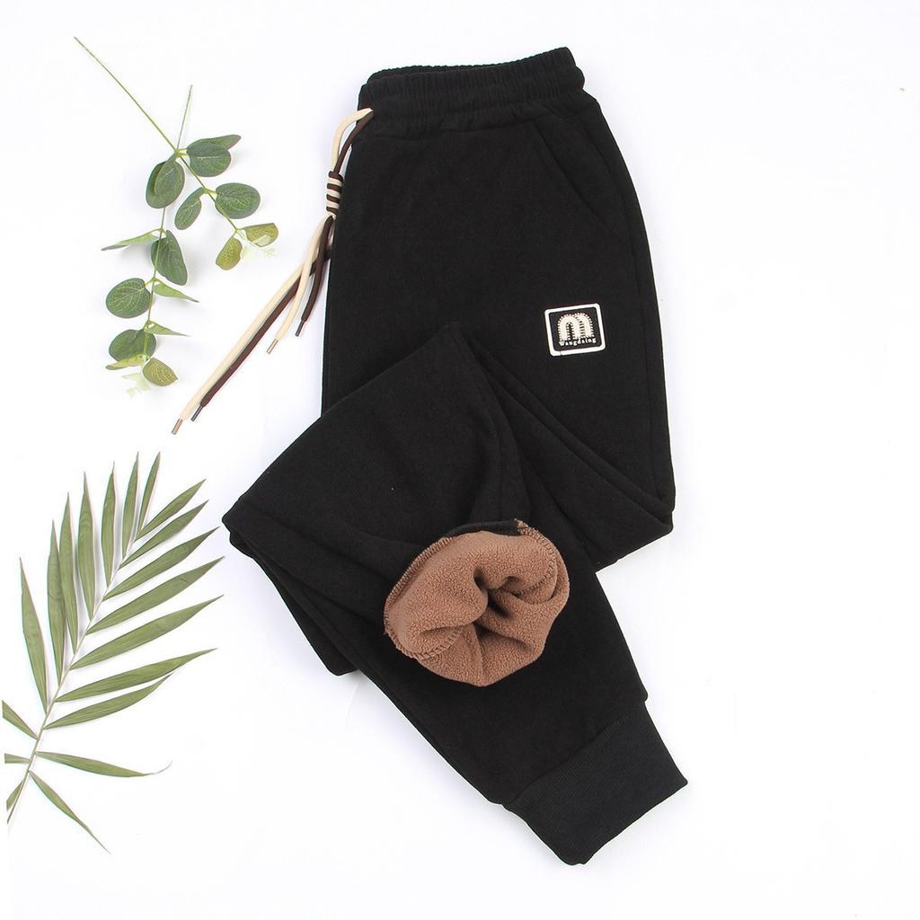 Fall and Winter Models Padded Drawstring Leggings Women's Pants Sweatpants Drawstring Large Version of The Casual Pants Sweatpants