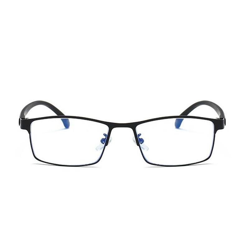 Men's Business 1.56 Aspherical Prescription Eyeglasses Women Retro Metal Square Nearsighted Glasses Diopter 0 To -6.0