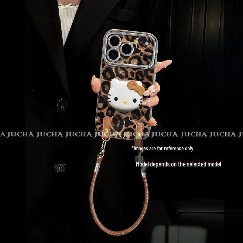 Brown Leopard Print KT Apple iPhone16 Pro Max Anti-Fall Case - High Appearance Value