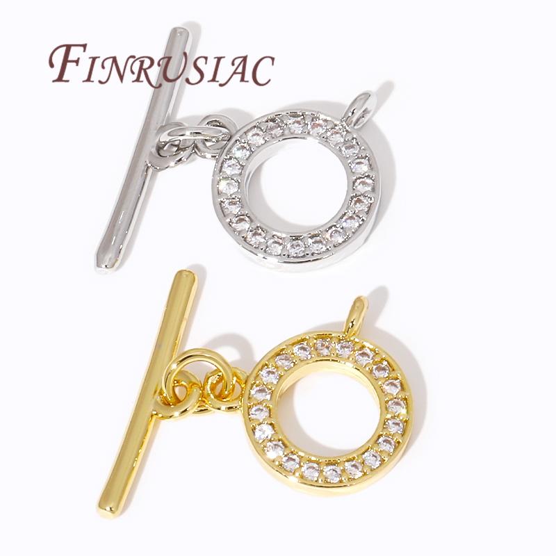 Multi Styles Toggle Clasp For Necklace 18K Gold Plated OT Toggle Clasp For Jewelry Making Findings DIY Bracelets Accessories