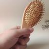 1pc Oval Air Cushion Bamboo Comb, Natural Bambin/Curly/Dry Hair, Suitable for Men and Women, Massages Scalp Anti-Static Hair Detangle