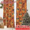 2D FLAT PRINTING 2pcs Curtains (Without Rod) Cheers To Good Times New yearFestival Popular Curtains&Drapes Durable Polyester