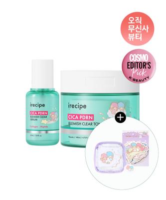 IRecipe Cica PDRN Serum Rozjaśniające z Śladami Clear 35ml + Płatki Łagodzące 70 szt.